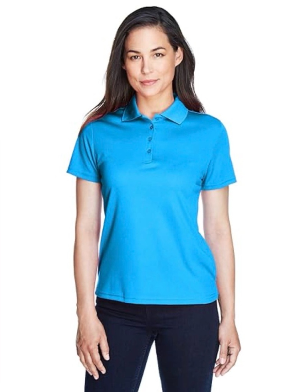 Lands' End Bright Turquoise Polo Shirt